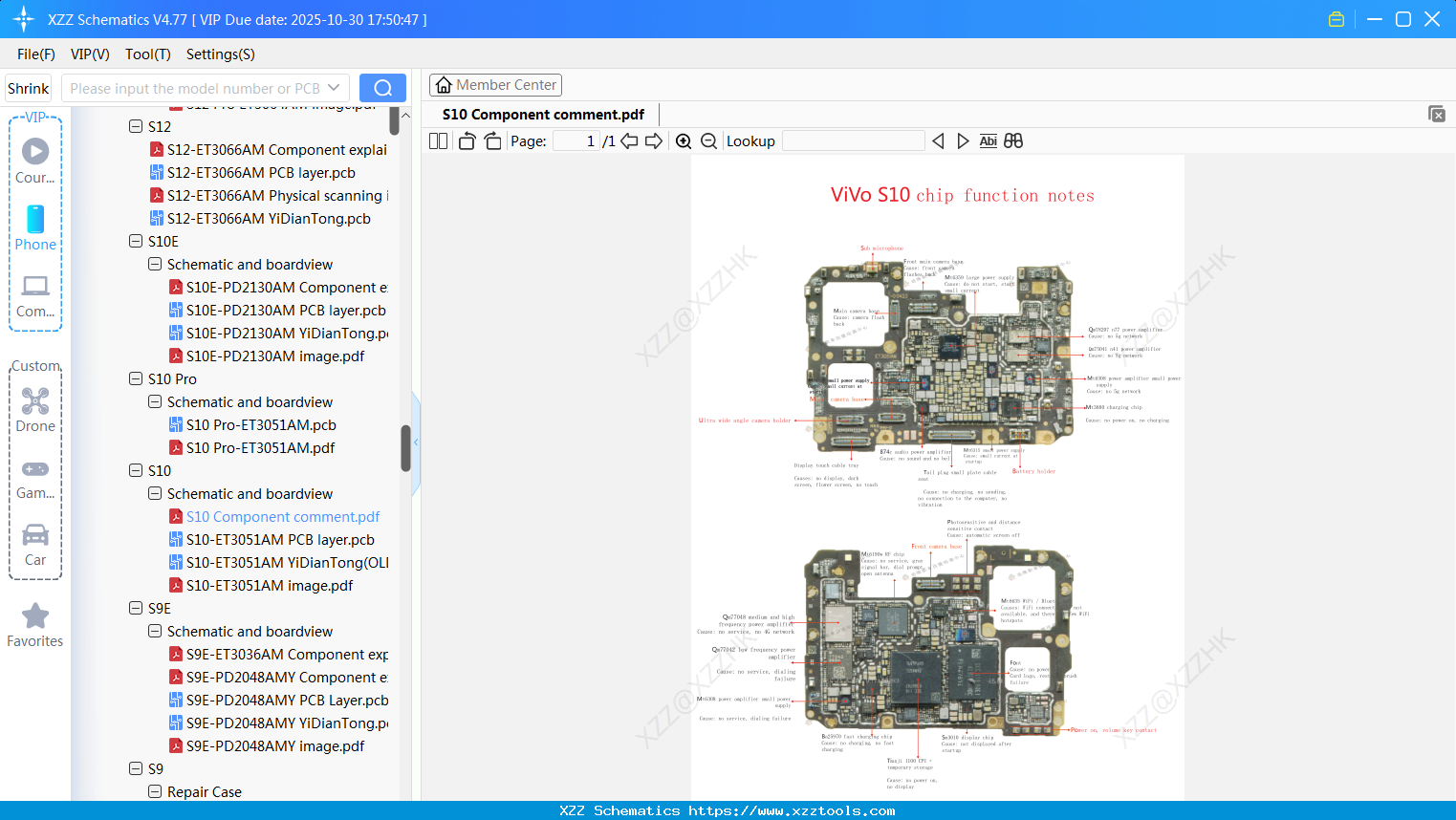 VIVO S10 Component Comment